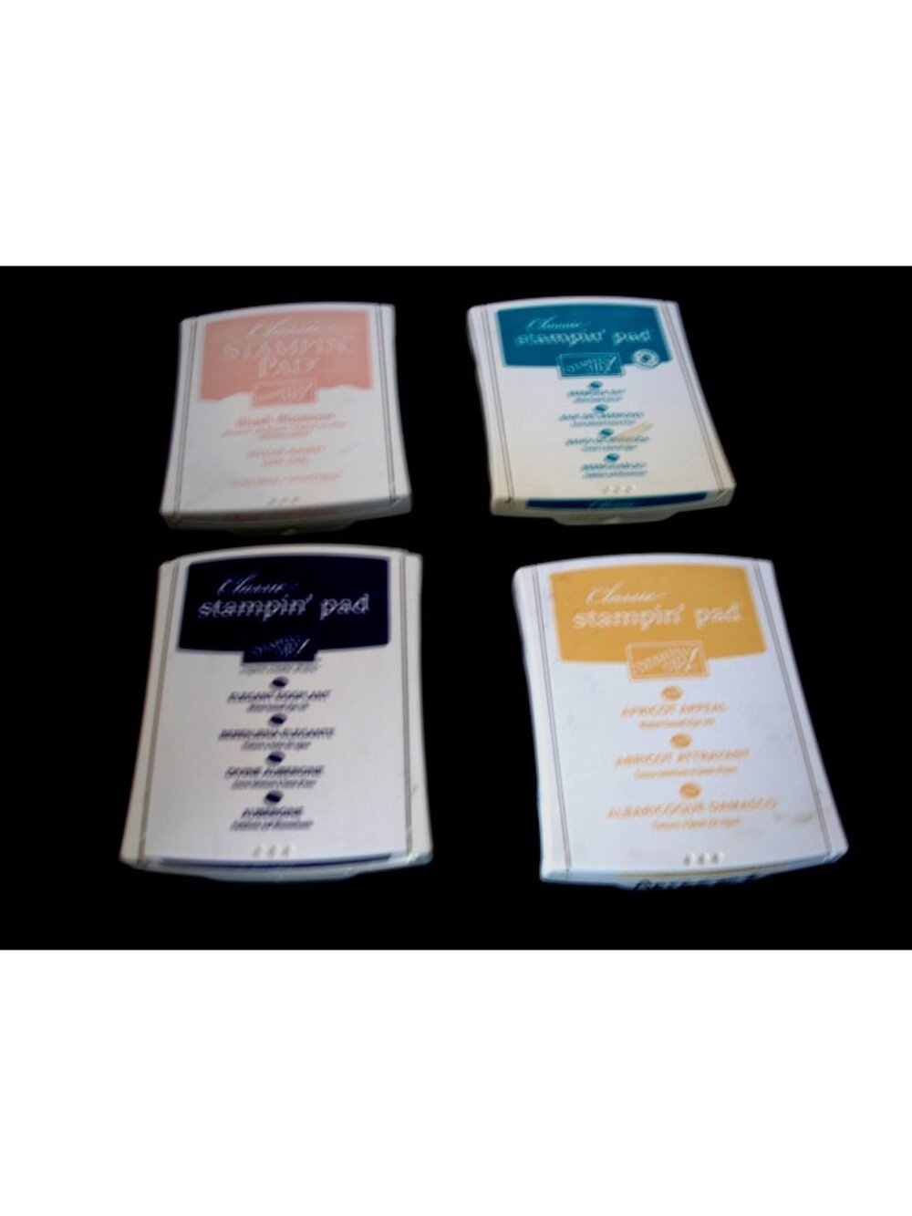 Stampin Up Ink Pad Lot Of 5 , 3 Good and 2 that need reinking
